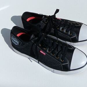 LEVI'S  Men's Denim Upper   Black Fashion  Sneakers - 11